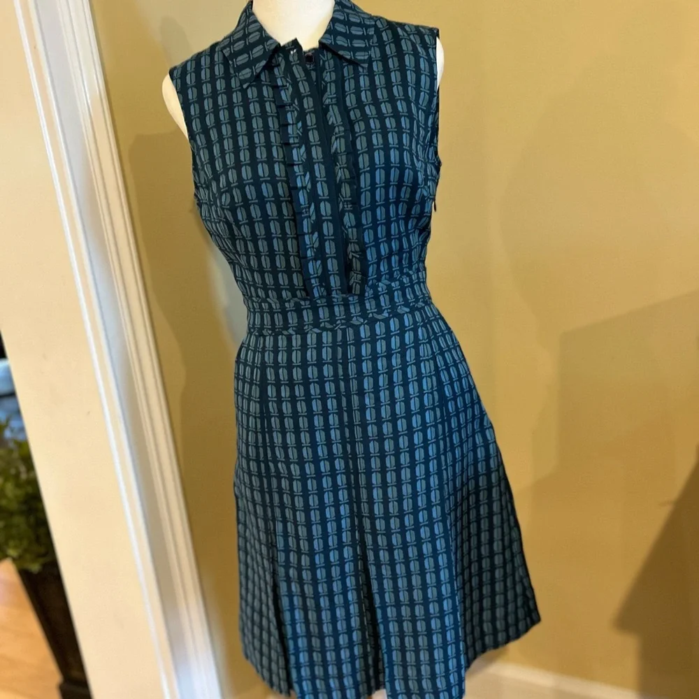 Tory Burch Houndstooth Jacquard Argyle Checkered Gingham Women’s Dress